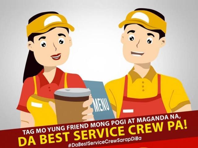 Search for the pogi at magandang service crew sa Sarap Di Ba