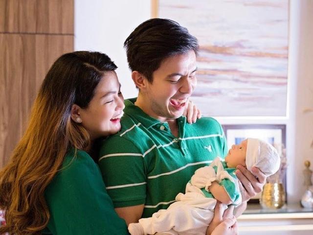 Rodjun Cruz Dianne Medina at baby Joaquin