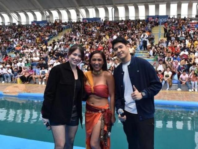 Kylie Padilla, Rochelle Pangilinan, and Jeric Gonzales