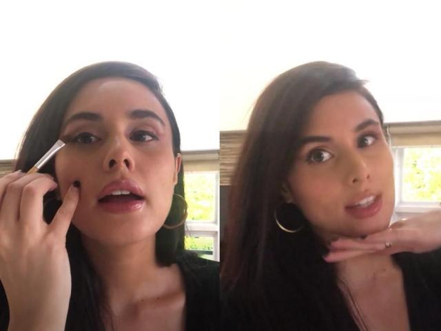 Max Collins uses drugstore makeup