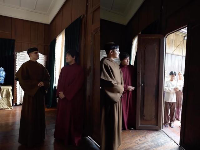 Padre Salvi react to Christmas carolers