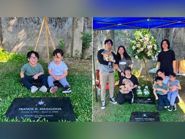 Saab Magalona and family