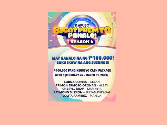 Kapuso Bigay Premyo Panalo Season 6