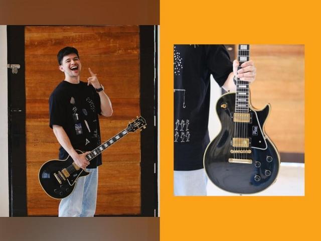 Rayver Cruz buys custom Gibson Les Paul guitar