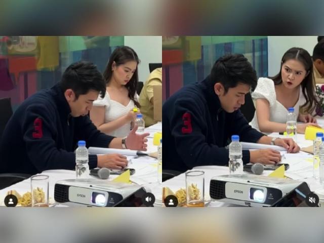 Barbie Forteza, David Licauco reading their script in Maging Sino Ka Man