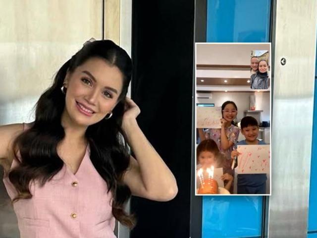 Nadine Samonte and kids