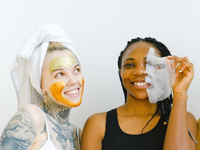 women wearing face mask