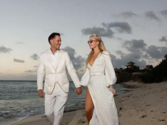 Paris Hilton and Carter Reum