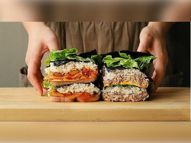 Folded kimbap