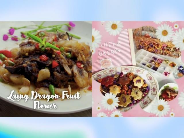 edible flowers dishes