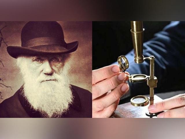The microscope owned by British naturalist Charles Darwin