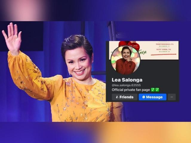 Lea Salonga approved FB pages