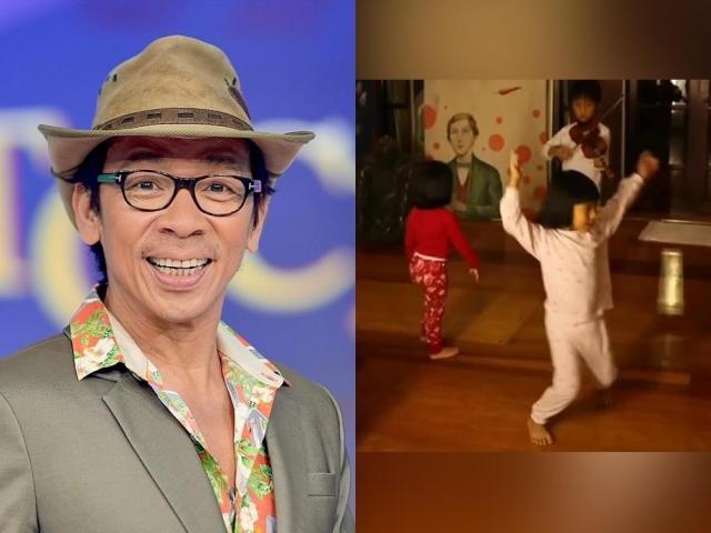 Kuya Kim Atienza and his kids