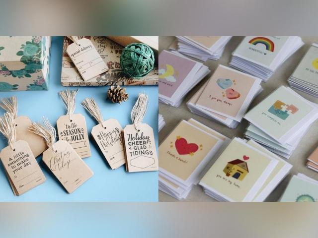 gift tags and cards