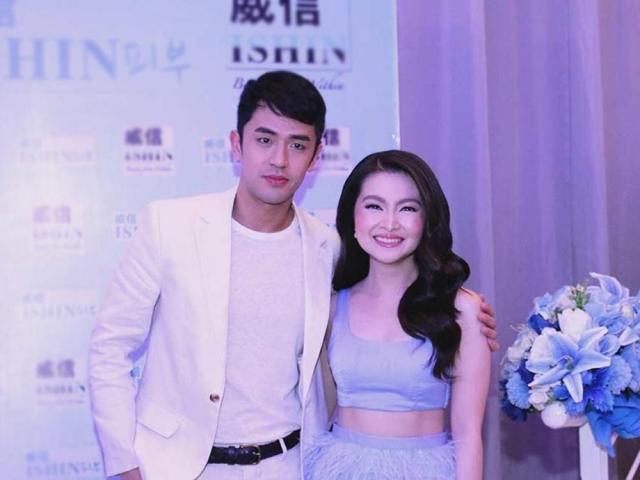 Barbie Forteza and David Licauco at Ishin contract signing