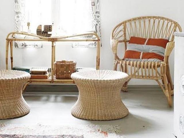Rattan made furniture and accessory