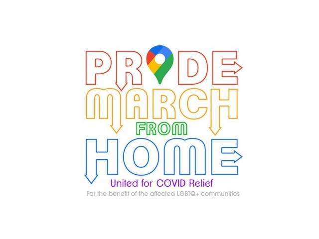 Google Maps virtual Pride March