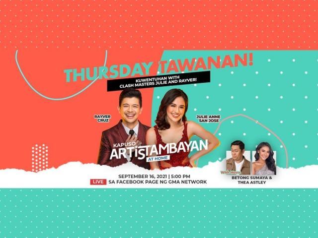 Julie Anne San Jose and Rayver Cruz  in Kapuso ArtisTambayan