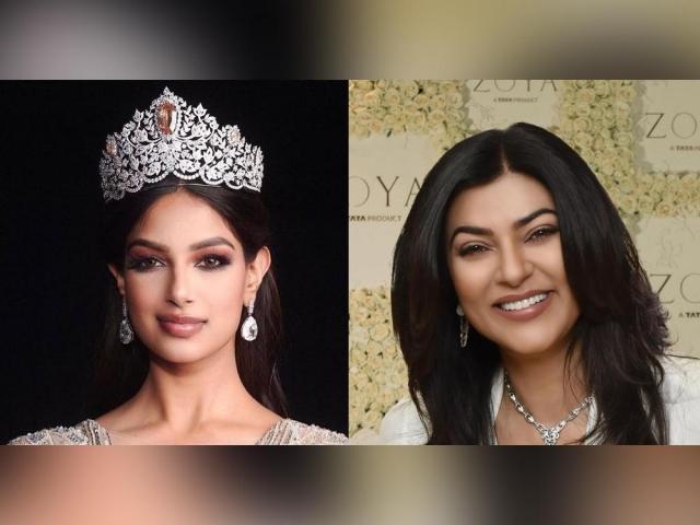 Sushmita Sen and Harnaaz Kaur Sandhu