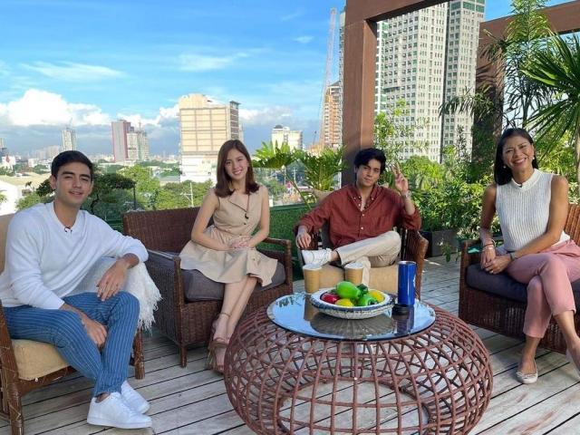 Miguel Tanfelix, Ysabel Ortega, Yasser Marta with suzi abrera