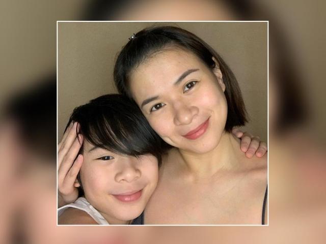 LJ Reyes with son Aki