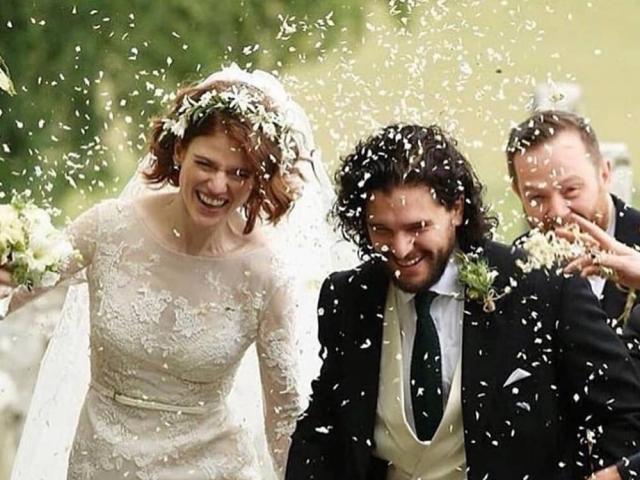 Rose Leslie and Kit Harrington