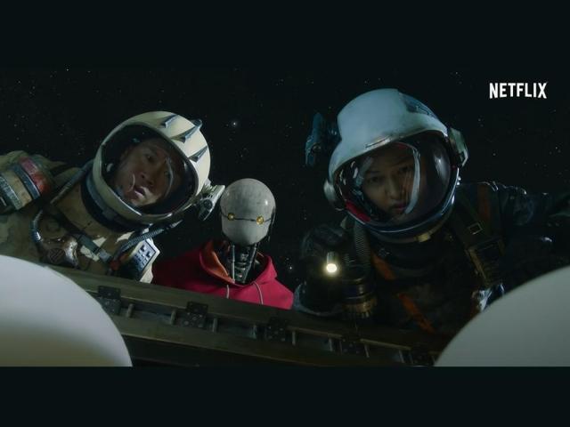 The cast of the film Space Sweepers