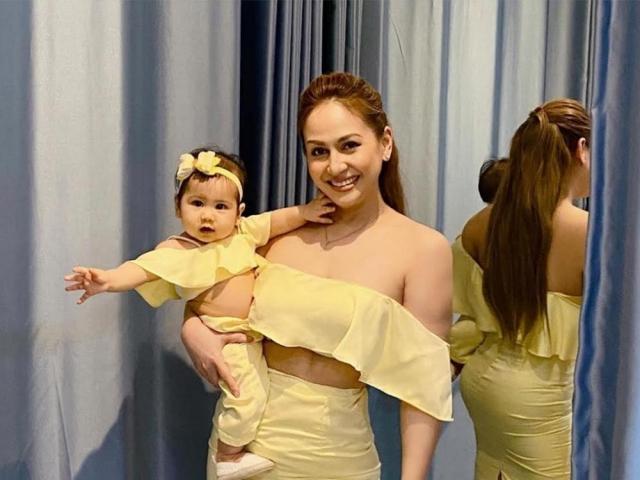 Regine Tolentino and baby Rosie Rignee