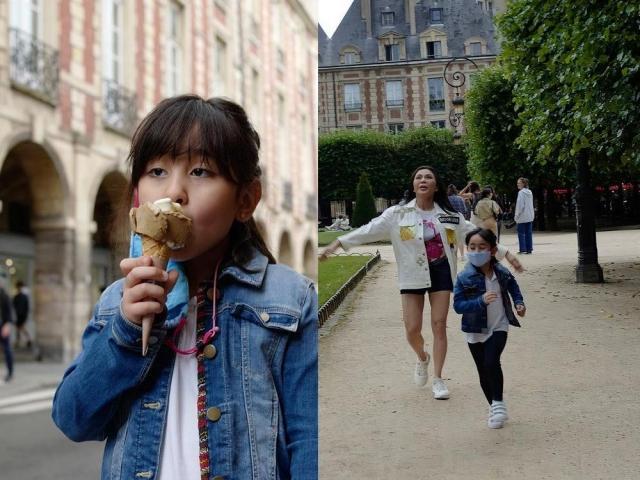 Scarlet Snow Belo and Vicki Belo in Paris