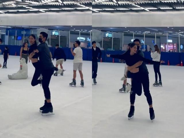 Roxie Smith and Michael Martinez