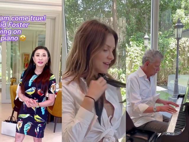 Vicki Belo with David Foster and Katharine McPhee