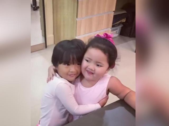 Tali Sotto and Brooklyn Guanio Mago hugging
