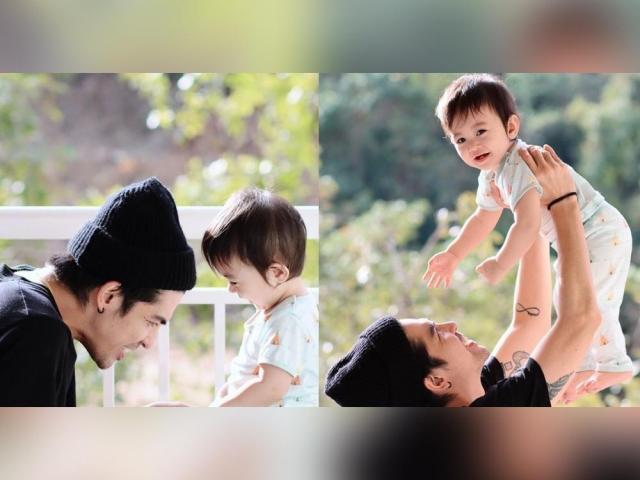 Mark Herras and Baby Corky 