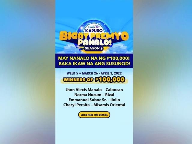 Kapuso Bigay Premyo Panalo