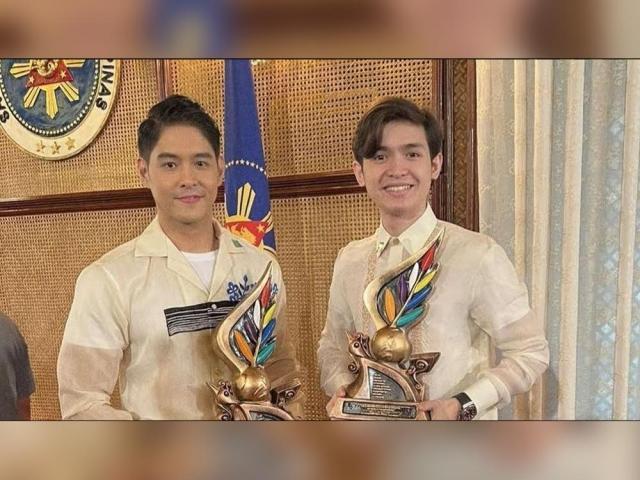 Joaquin Domagoso and Jeric Gonzales at the 2023 Ani ng Dangal