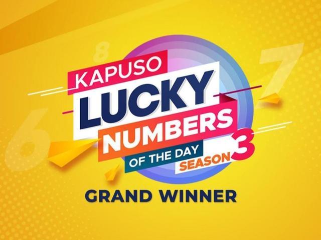Kapuso Lucky Numbers of the Day Season 3 Grand Prize Winner