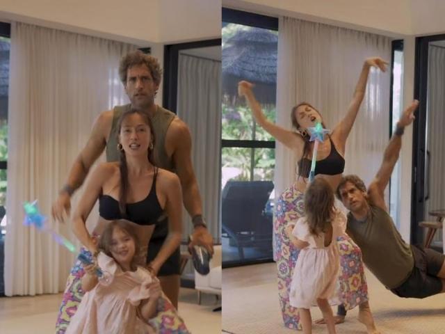 Solenn Heussaff, Nico Bolzico, Thylane Katana Bolzico