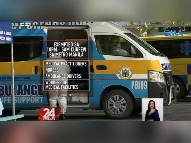  curfew hours in Metro Manila