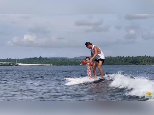 Philmar Alipayo and baby Lilo