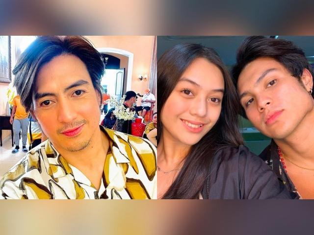 Wendell Ramos with kids Saviour and Tanya