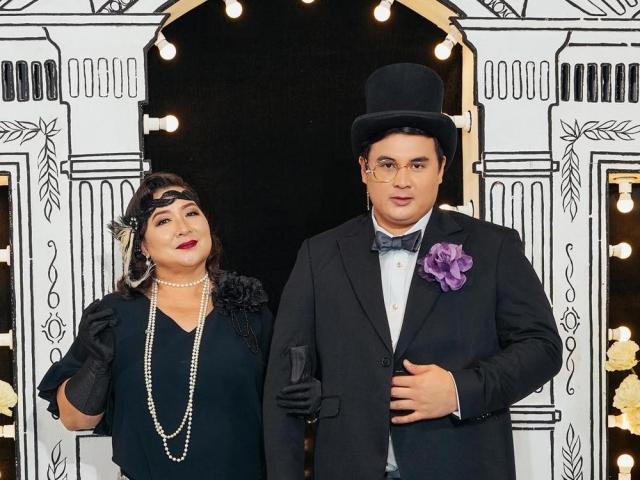 matt lozano and his mom at the gma gala