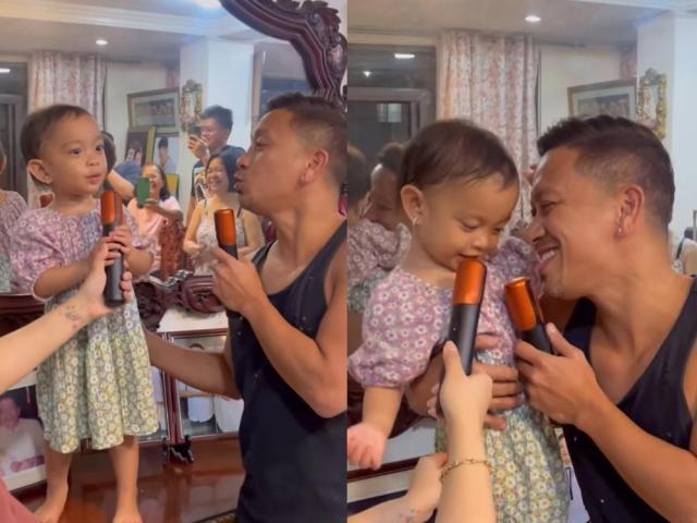 Jhong Hilario and Sarina Oceania Hilario 