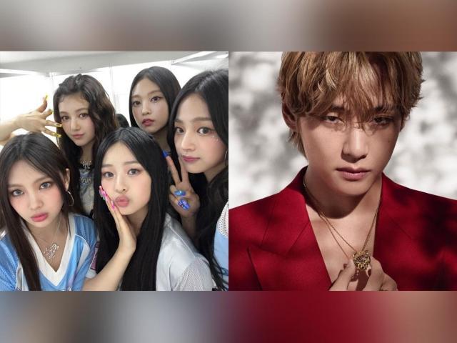 BTS V and NewJeans