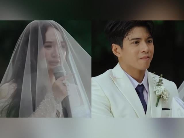 Mika Dela Cruz at Nash Aguas wedding video