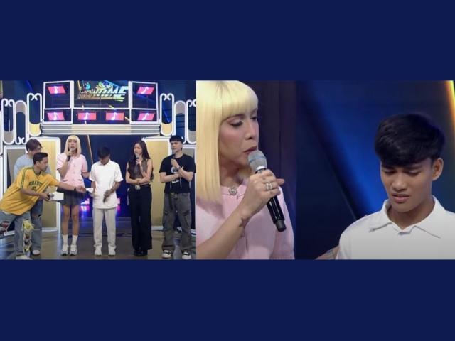 Its Showtime hosts with Macoy contestant