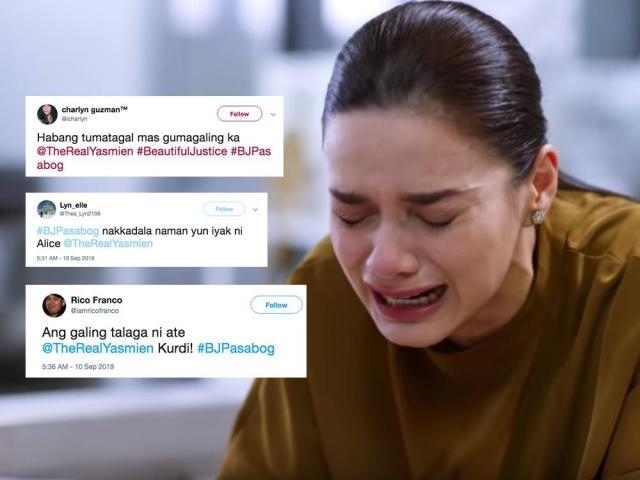 Bilib ang netizens sa mahusay na  pag-arte ni Yasmien Kurdi sa Beautiful Justice