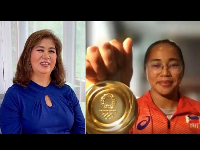Jessica Soho and Hidilyn Diaz