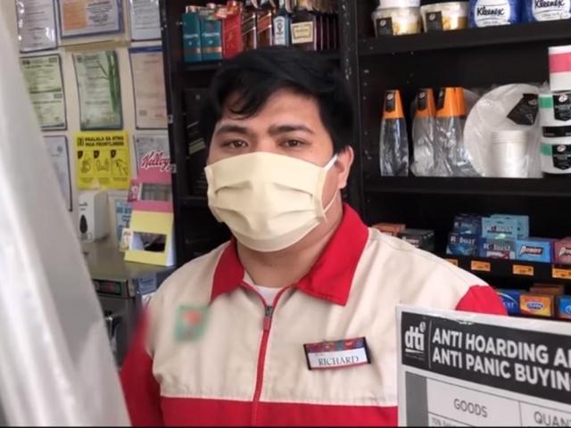 Convenience store cashier Richard