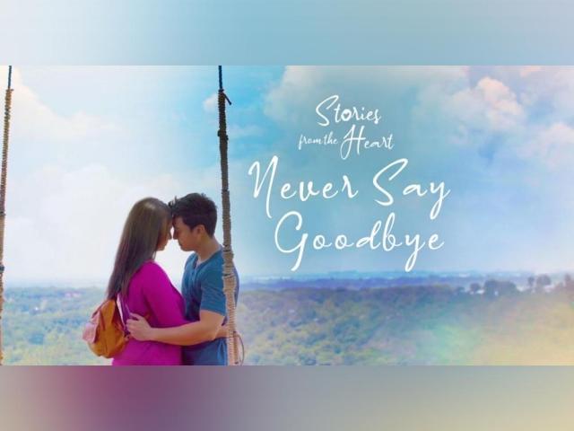 Never Say Goodbye title card