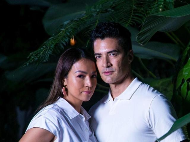 Troy Montero and Aubrey Miles 